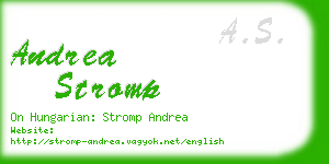 andrea stromp business card